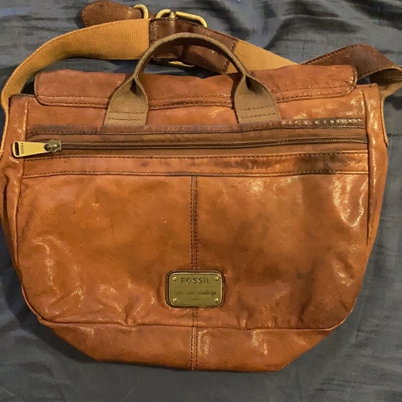 Fossil Messenger Bag Tan - Picture 3 of 12